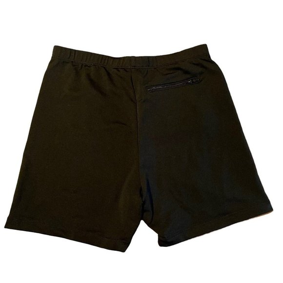 Pro Spirit SPORT WOMEN’S SHORTS Black SIZE L Zipper Back 97 Polyester  7% Lycra - Picture 2 of 3